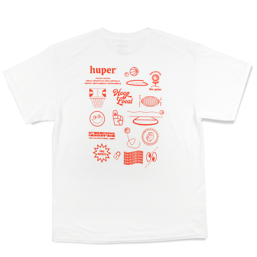 Happy Huper Tee - White