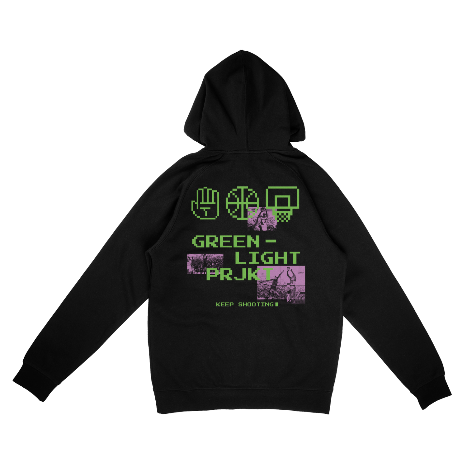 Green Light Prjkt Hoodie - Black