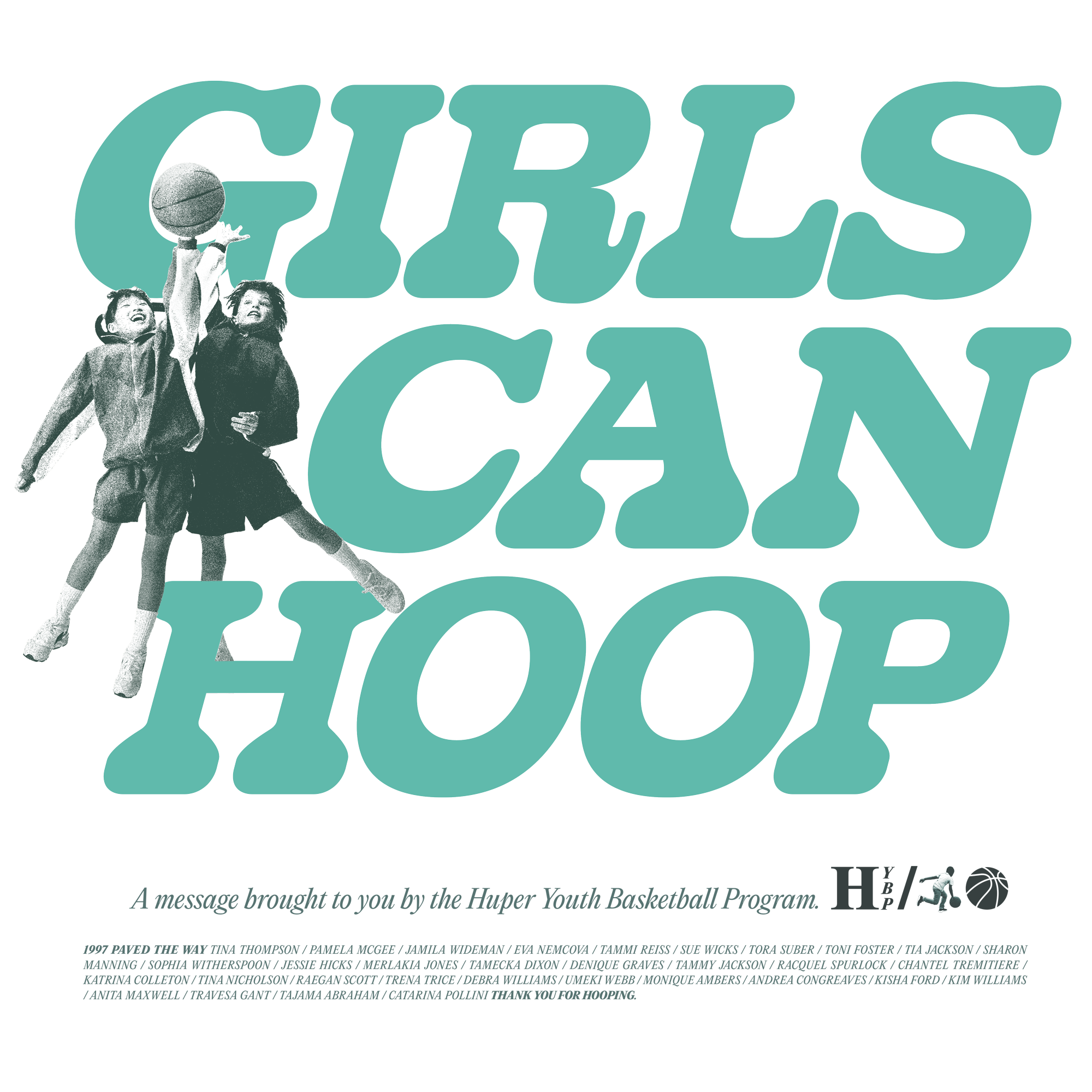 Girls Can Hoop - Creme